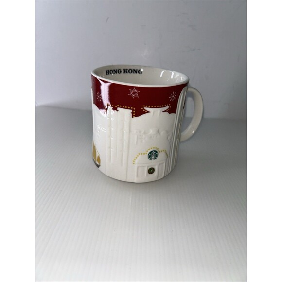 Starbucks® Relief Mug HONG KONG RED 2013 Christmas Holiday - Picture 9 of 9